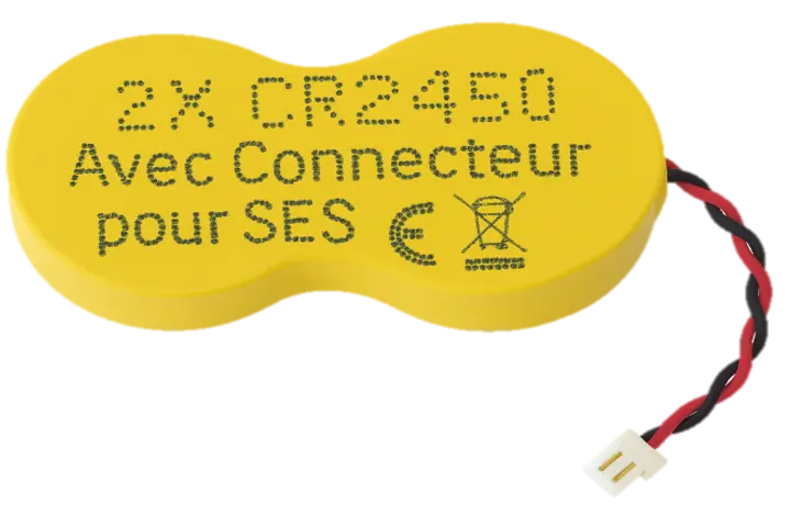 Pile CR2450 X2 Avec Connecteur (SES)