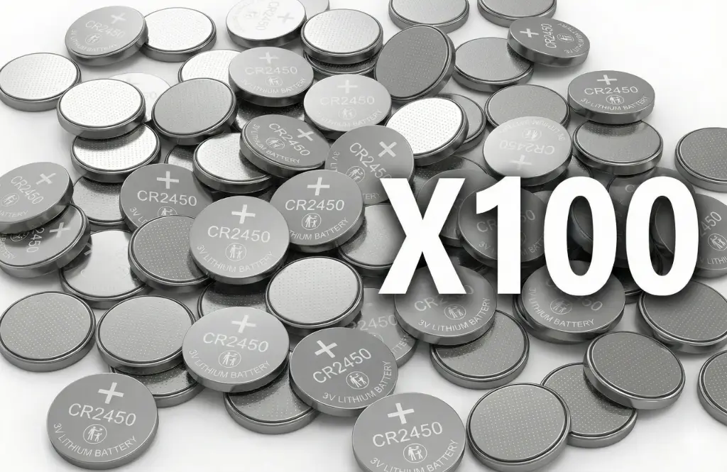 Lot de 100 Piles CR2450 3V Lithium (copie)