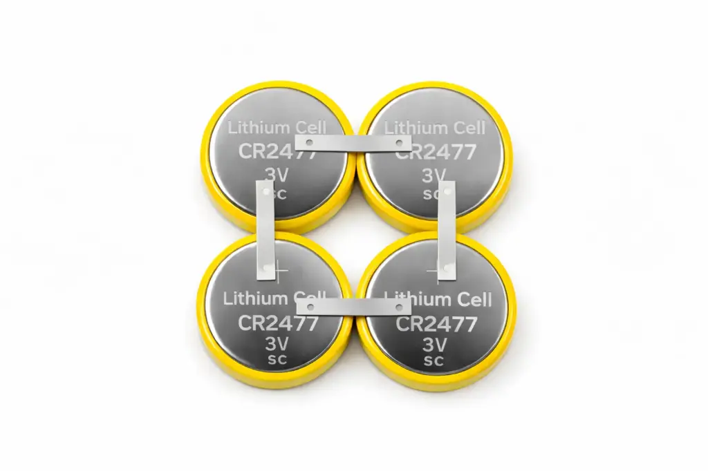 Set of 4 CR2477X4 Batteries in Block (Tray)