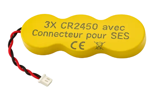 Pile CR2450 X3 Avec Connecteur (SES)