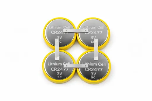 Set of 4 CR2477X4 Batteries in Block (Tray)